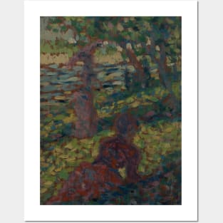 Woman in a Park by Georges-Pierre Seurat Posters and Art